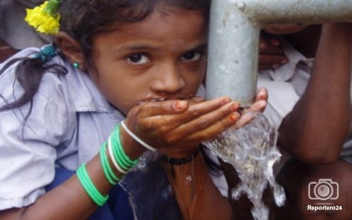 agua contaminada