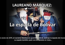 LAUREANO MÁRQUEZ: La espada de Bolívar