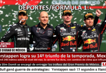 FÓRMULA 1: Verstappen logra su 14º triunfo de la temporada