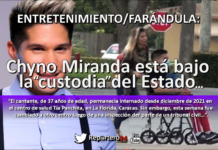 FARÁNDULA: Chyno Miranda está “bajo” la custodia del Estado