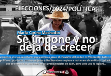 POLÍTICA: María Corina Machado, no deja de crecer…