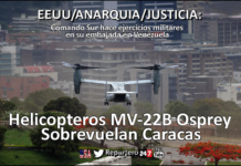 VENEZUELA: Helicópteros de EEUU sobrevolaron Caracas
